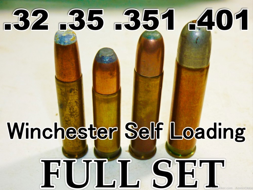 FULL SET - Winchester Self Loading - ALL CALIBERS - 32 35 351 401 SL WSL-img-0