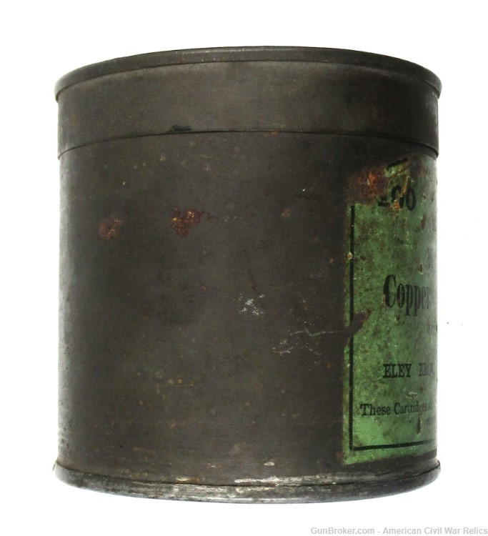 Scarce Eley Bros. London Tin for 100 .380 Rimfire Cartridges Pre-1874-img-3