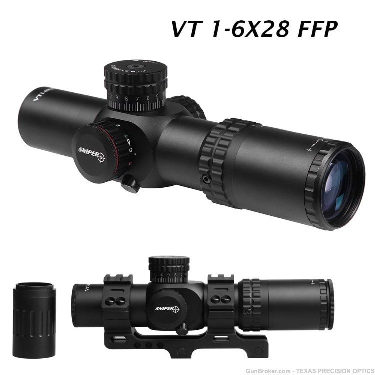 Sniper VT1-6x28FFP First Focal Plane Compact Riflescope 35mm Tube See VIDEO-img-3