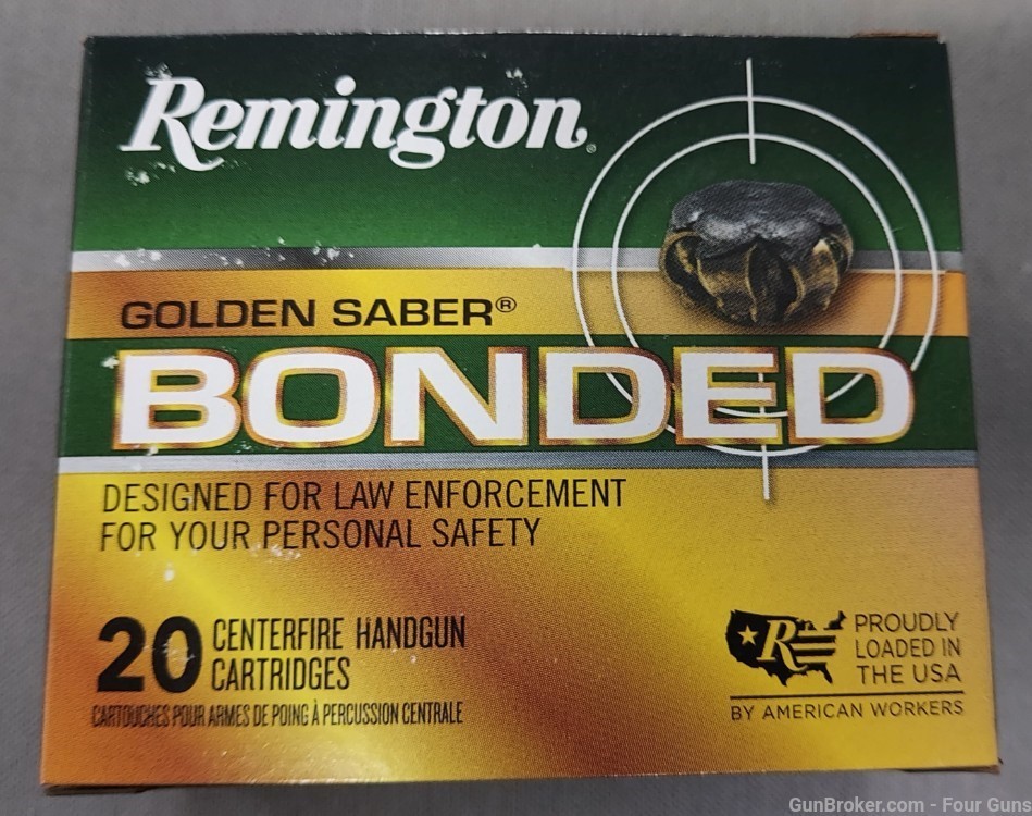 Remington Golden Saber 45ACP 185gr. BJHP Bonded Ammunition 29325-img-1