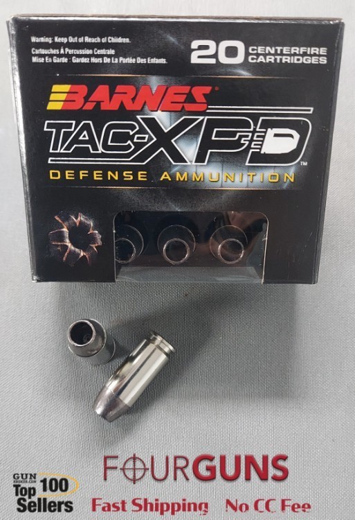 BARNES  40 S&W 140GR TAC-XPD Hollow Point Defense Ammunition 20RD Box-img-0