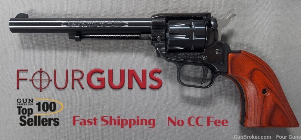 Heritage Rough Rider .22LR/.22Mag Combo BK/Wood 6 1/2" Revolver  RR22999MB6-img-0