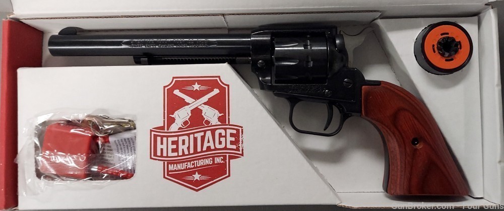 Heritage Rough Rider .22LR/.22Mag Combo BK/Wood 6 1/2" Revolver  RR22999MB6-img-2
