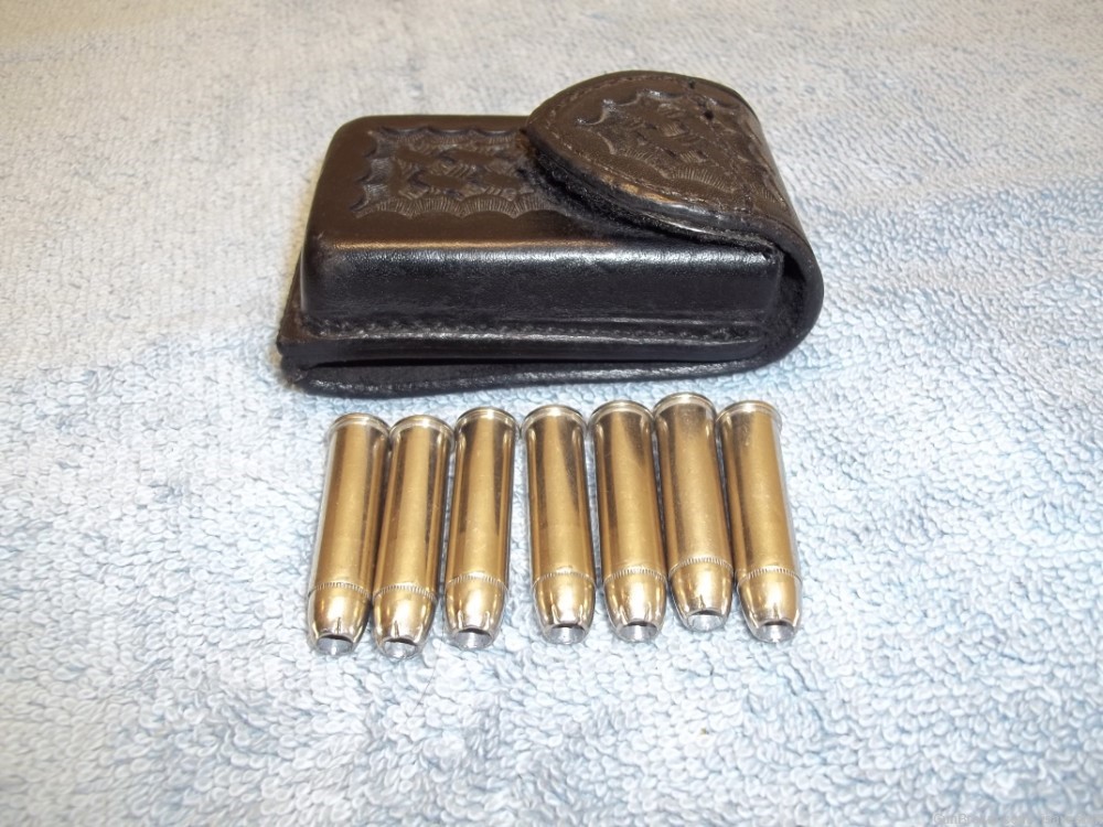 NOS Vintage Safariland 7 round Cartridge Ammo Dump Pouch 38 357 S&W PLUS-img-0
