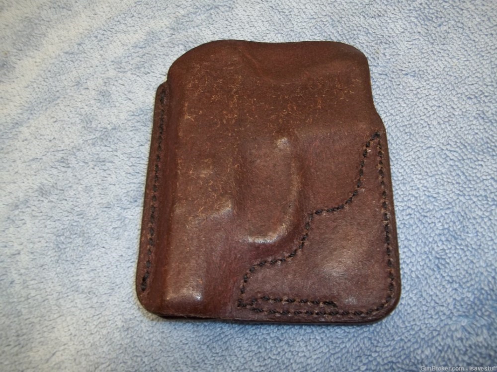 RARE Alessi Right Hand Leather Pocket Holster Kel-Tec 32 Semi Auto-img-4
