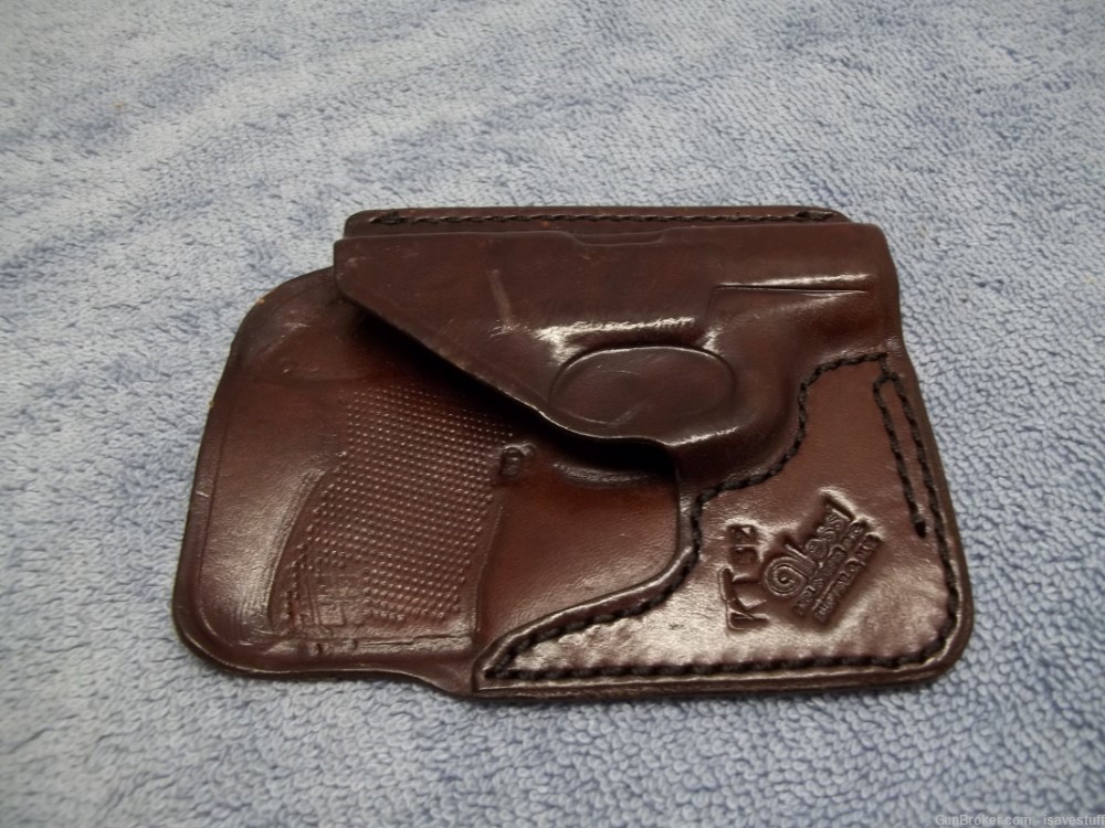 RARE Alessi Right Hand Leather Pocket Holster Kel-Tec 32 Semi Auto-img-3