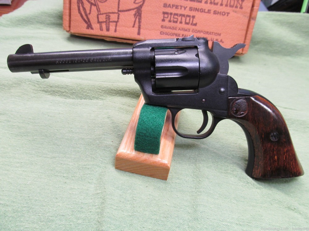 1966 Savage Model 101 Single Shot "Revolver" w/4¼" bbl - In Original Box-img-0