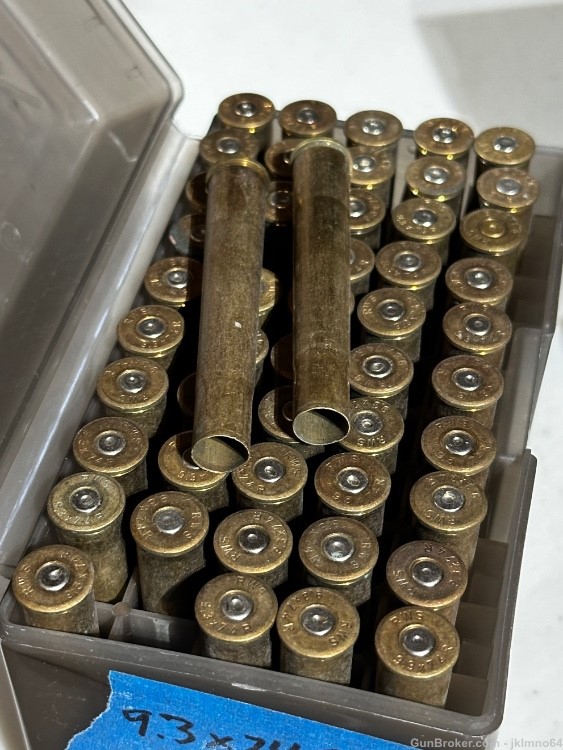 50 pieces of RWS 9.3x74R 1x fired brass cases-img-4