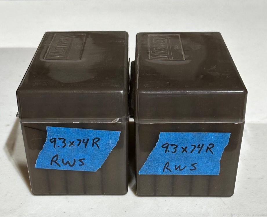 50 pieces of RWS 9.3x74R 1x fired brass cases-img-0