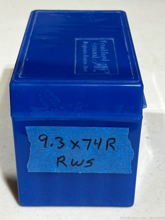 50 pieces of RWS 9.3x74R 1x fired brass cases-img-0