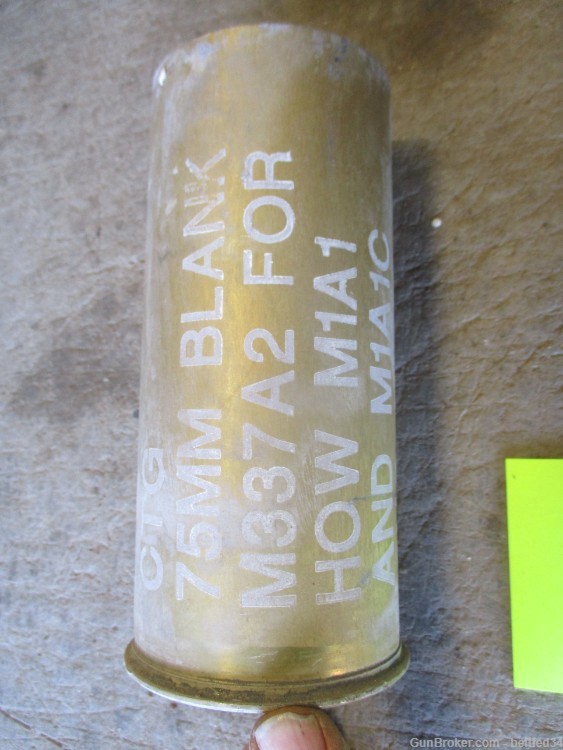Used 75mm Howitzer Blank Cartridge Case-img-1