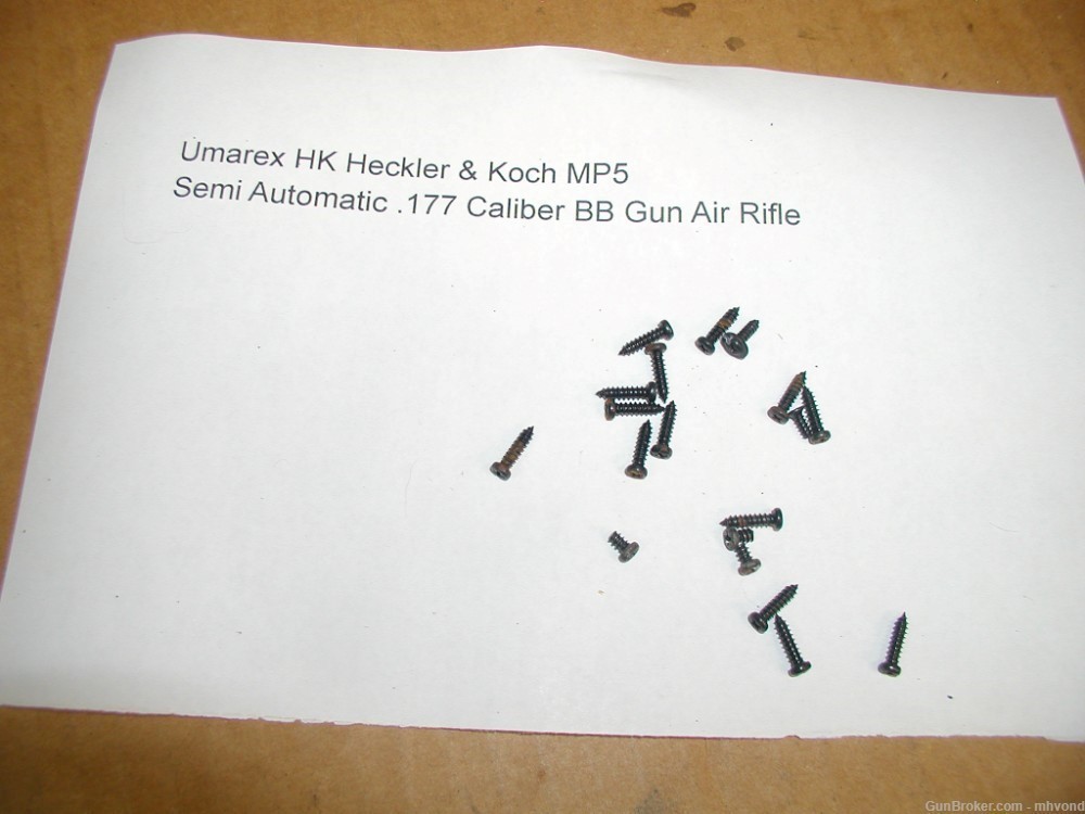 Umarex HK MP5 .177 Cal Air Rifle Bag of Screws-img-1