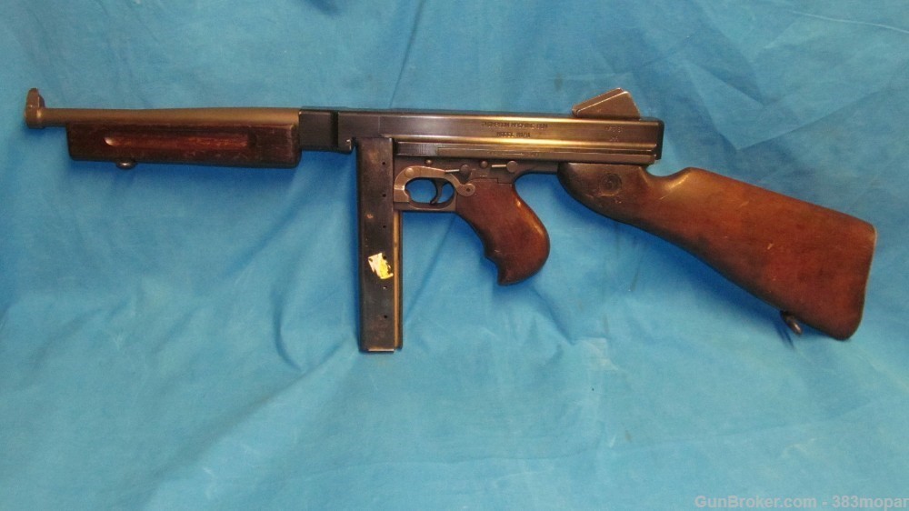 WWII M1 M1A1 Display Thompson smg with real parts kit set Aluminum Receiver-img-4