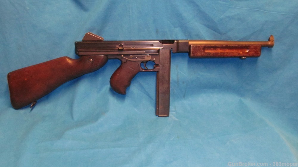 WWII M1 M1A1 Display Thompson smg with real parts kit set Aluminum Receiver-img-0
