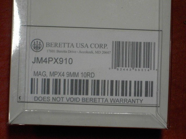Beretta PX4 Storm 9mm 10 Round Magazine JM4PX910 MPX4  NIP-img-2