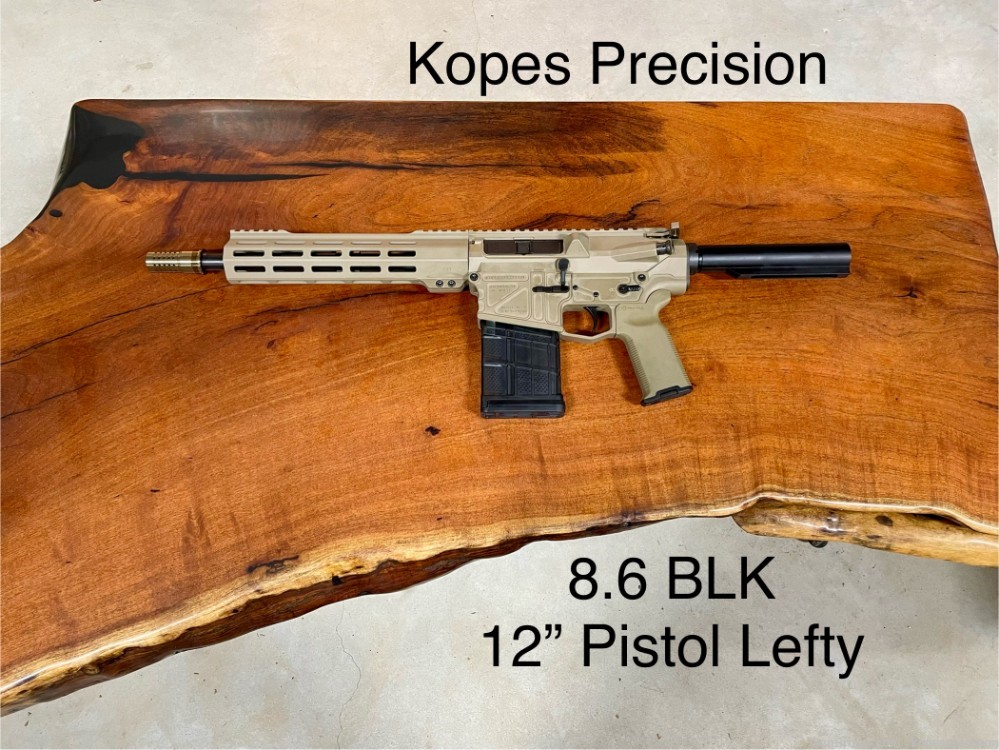 New Kopes Precision 8.6 BLK Left Hand Lefty Pistol FDE-img-0