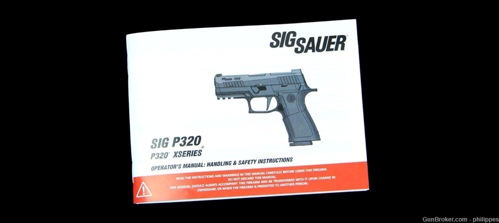 SIG SAUER P320 and XSERIES Operator's Manual-img-0