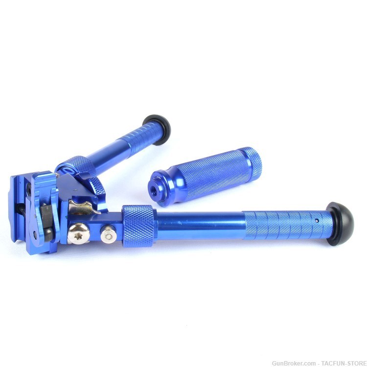 BLUE 6.5 to 9 Inches Swivel Tiltable Quick Release Bipod With Grip-img-7
