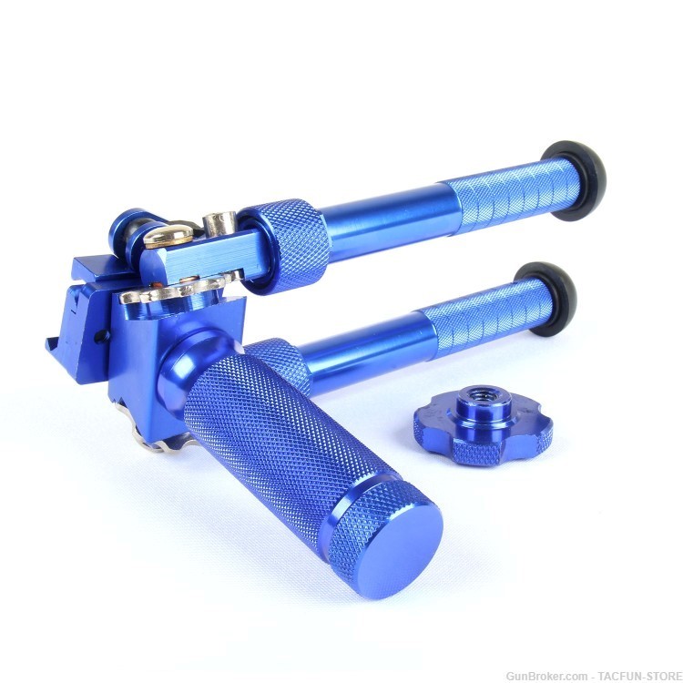 BLUE 6.5 to 9 Inches Swivel Tiltable Quick Release Bipod With Grip-img-6