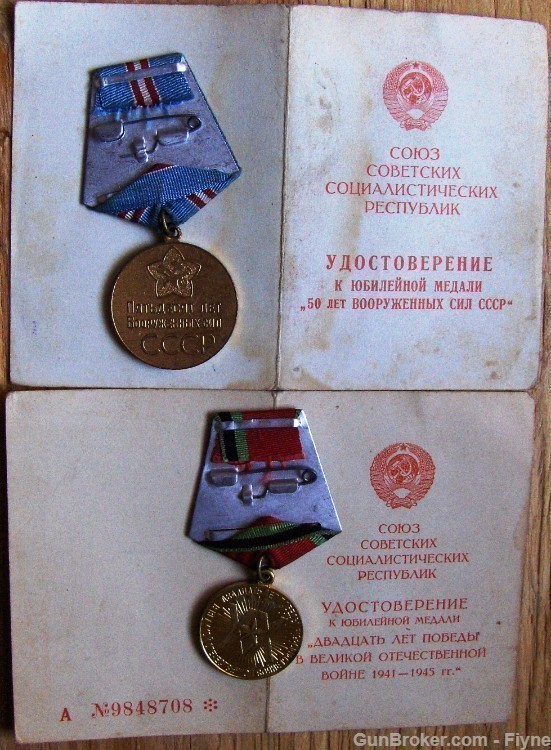 5 medals awarded to Soviet veteran of WWII Russian-img-5