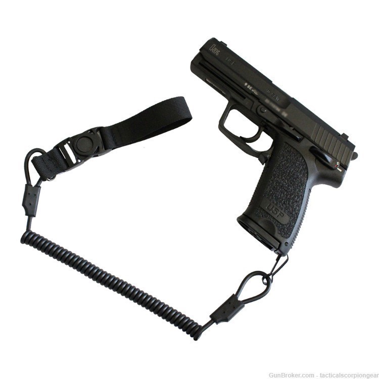 Tactical Scorpion Gear - Recoil Pistol Lanyard - Black-img-1