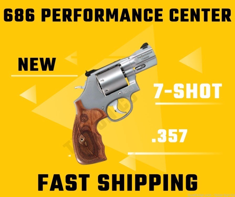 Smith & Wesson 686 Performance Center 7-shot .357 Magnum Revolver - NEW-img-0
