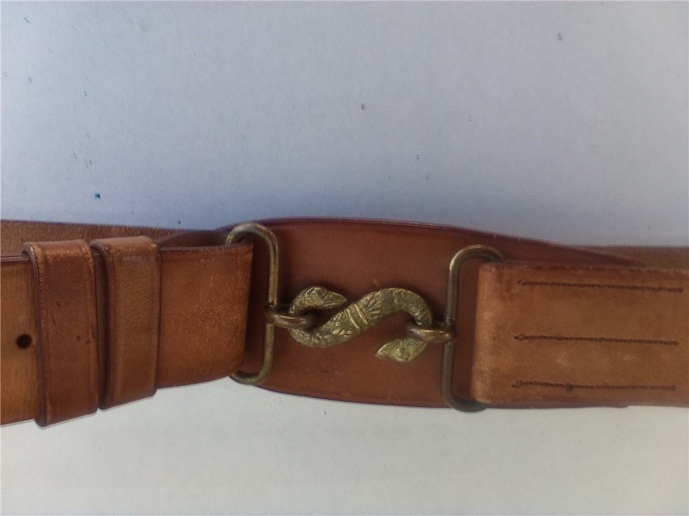 WW1 Canadian Snake Belt-stamped-prestine condition-img-1