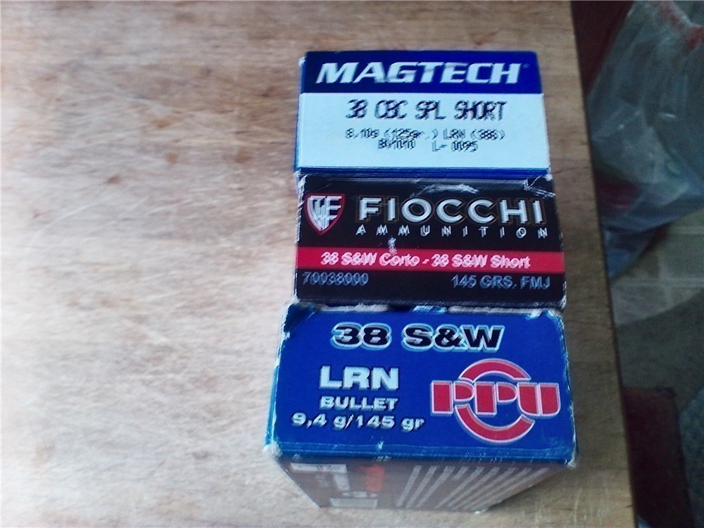 38 Short Magtech Fiocchi & Smith&Wesson 145 gr ammo-img-2