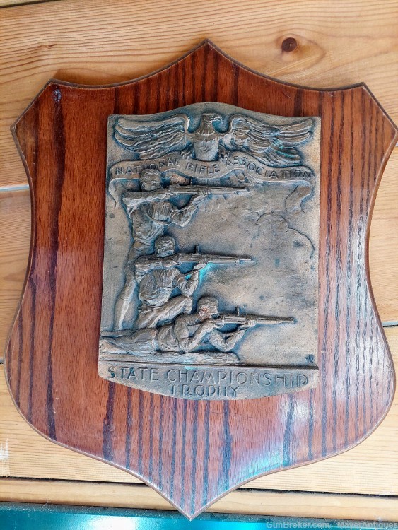 National Rifle Association State Championship Trophy Plaque-img-1