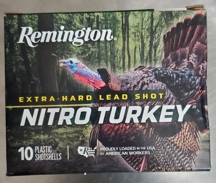 20 Rounds of Remington 12 GA Nitro Turkey, 3.5" 4 Shot-img-1