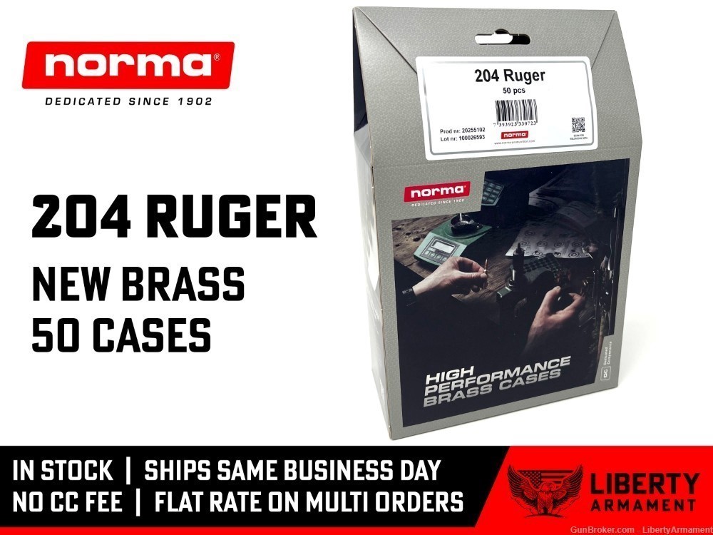 204 Ruger Brass, Norma 204-Ruger Brass-img-0