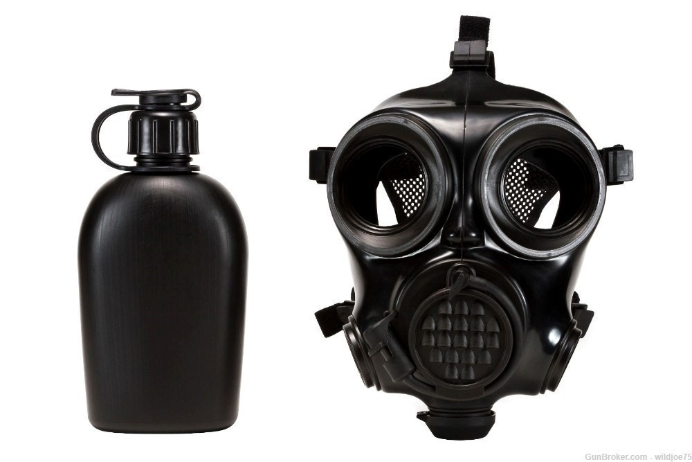 MIRA Safety CM-7M Military Gas Mask - Small | Includes Pre-installed Hydrat-img-0