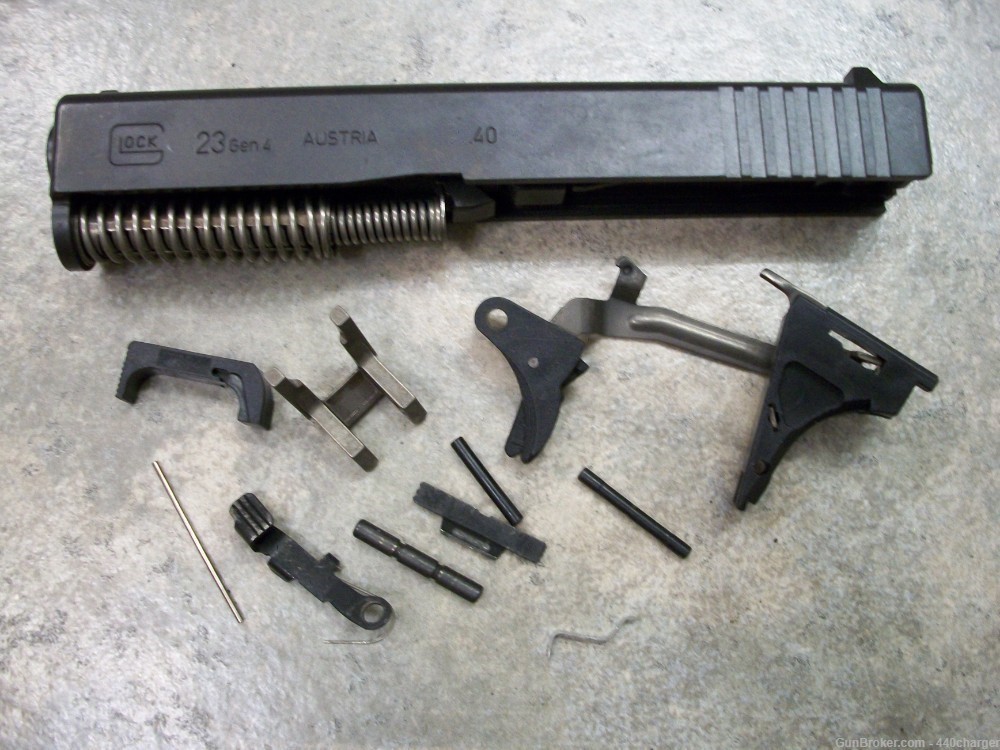 GLOCK 23 PARTS KIT 40 s&w slide barrel trigger factory upper pistol .40 cal-img-0