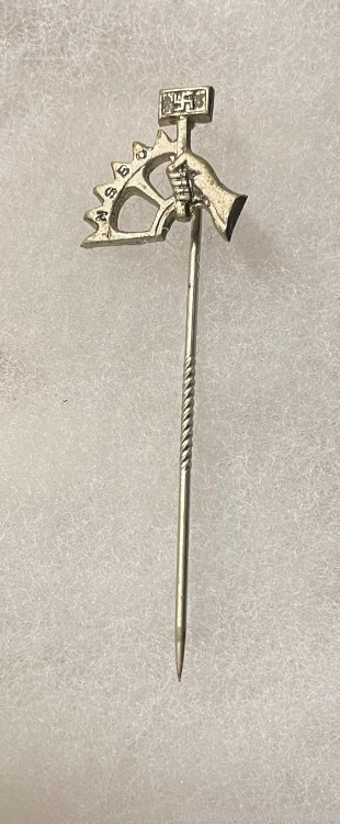 W.W. II. German  “NSBO” Stick Pin with Original LDO Card-img-1
