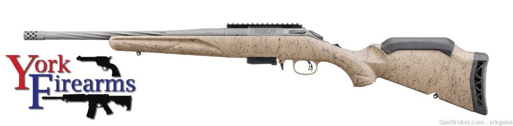 Ruger American 7.62x39 16" FDE/Cobalt Generation II Ranch Rifle NEW 46921-img-4