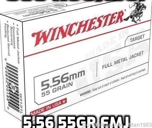 5.56 223 M193 55gr Brass Winchester Ammo -img-0
