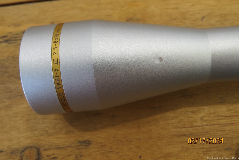 Leupold VARI-X III 2.5-8x36mm Silver Stainless Finish MIL DOT Reticle-img-2