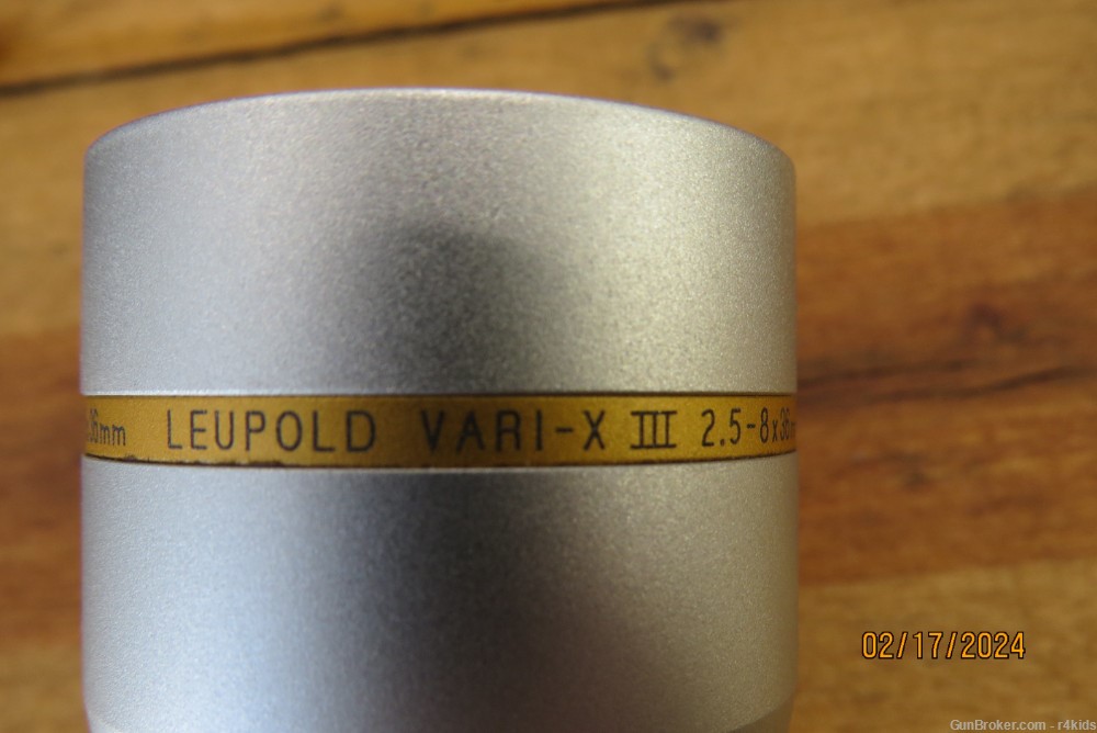 Leupold VARI-X III 2.5-8x36mm Silver Stainless Finish MIL DOT Reticle-img-3