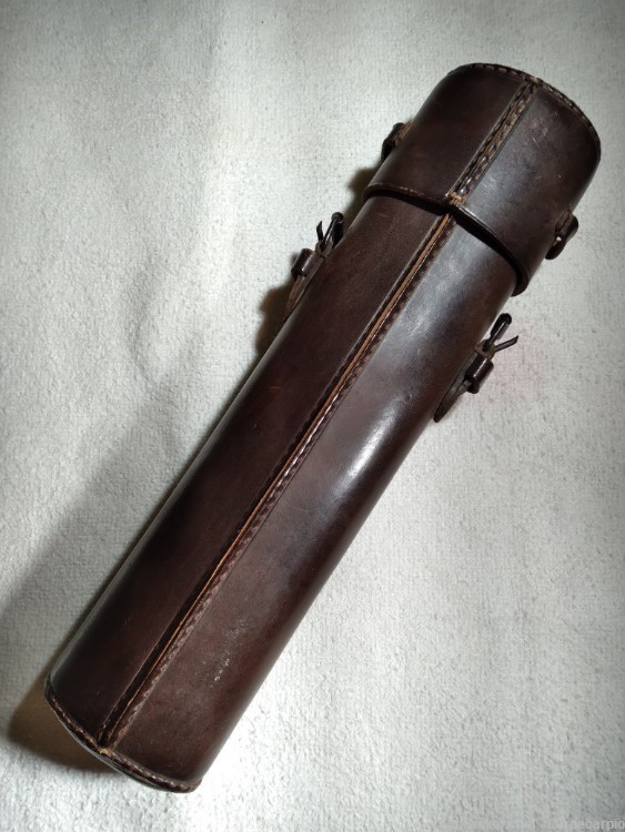 Leather scope case for removable rifle scope, German-img-0