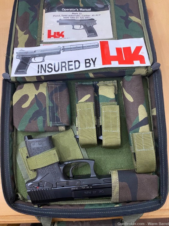 Heckler & Koch HK Mark 23 Mk23 45 ACP Pistol with Dummy Suppressor-img-20