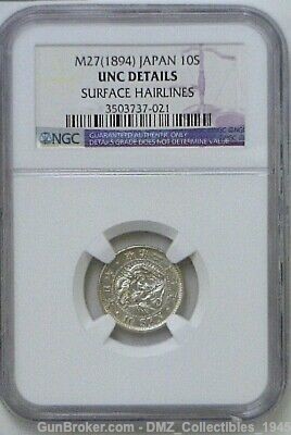 Antique 1894 Japanese Silver Coin Graded-img-0