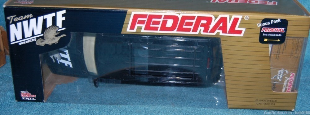 Federal Premium Team NWTF Ertl Chevy Suburbon w/ Box of Turkery Shotshells -img-1