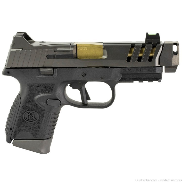FN 509CC Edge - 4.2" Barrel (9mm) - Optics Ready - Comp - Grey/Black/Gold-img-1