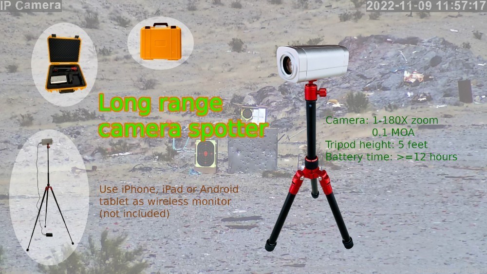 180X ZOOMABLE 900 YARDS DIGITAL WIRELESS CAMERA SNIPER SPOTTER-img-0