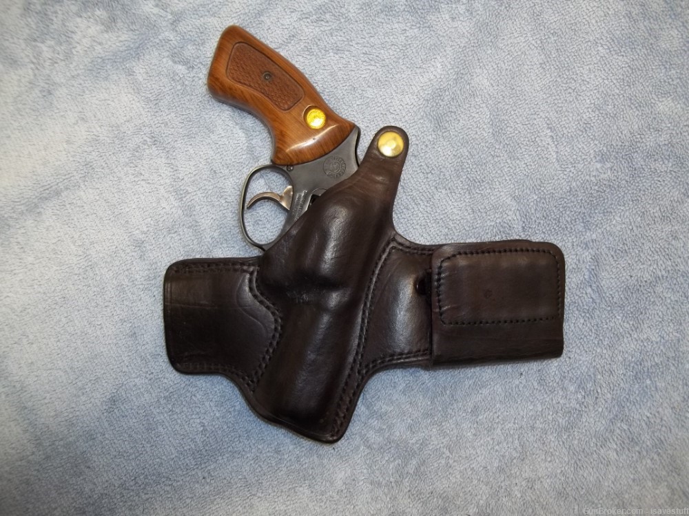 S&W 36 Taurus 85 HOLY GRAIL? NOS Desantis SHELLHAMMER SPECIAL R/H Holster -img-2