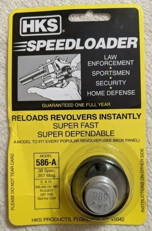 HKS 586A Revolver Speedloader for S&W 586, 686, 581, 681/Ruger GP100 -img-0