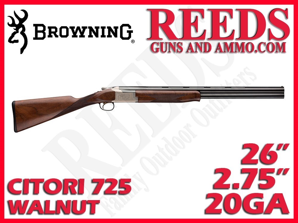 Browning Citori 725 Feather Superlight Walnut 20 Ga 2-3/4in 26in 0180766005-img-0