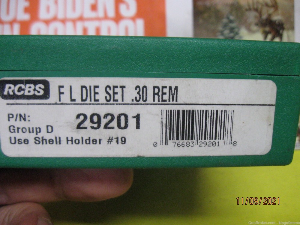 Very Scarce RCBS 30 Remington 2 Die F/L Set 29201; have new 30 Rem Brass To-img-1