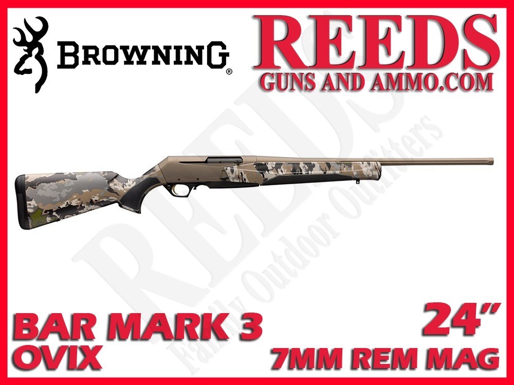 Browning BAR Mark 3 Speed Ovix Bronze 7mm Rem Mag 24in 031072227-img-0