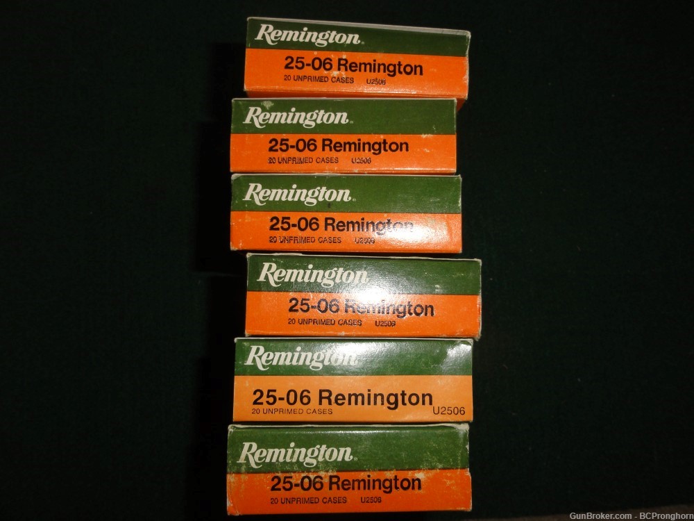 120 Rnds New, Unfired RP Brass for the .25-06 Remington -img-1